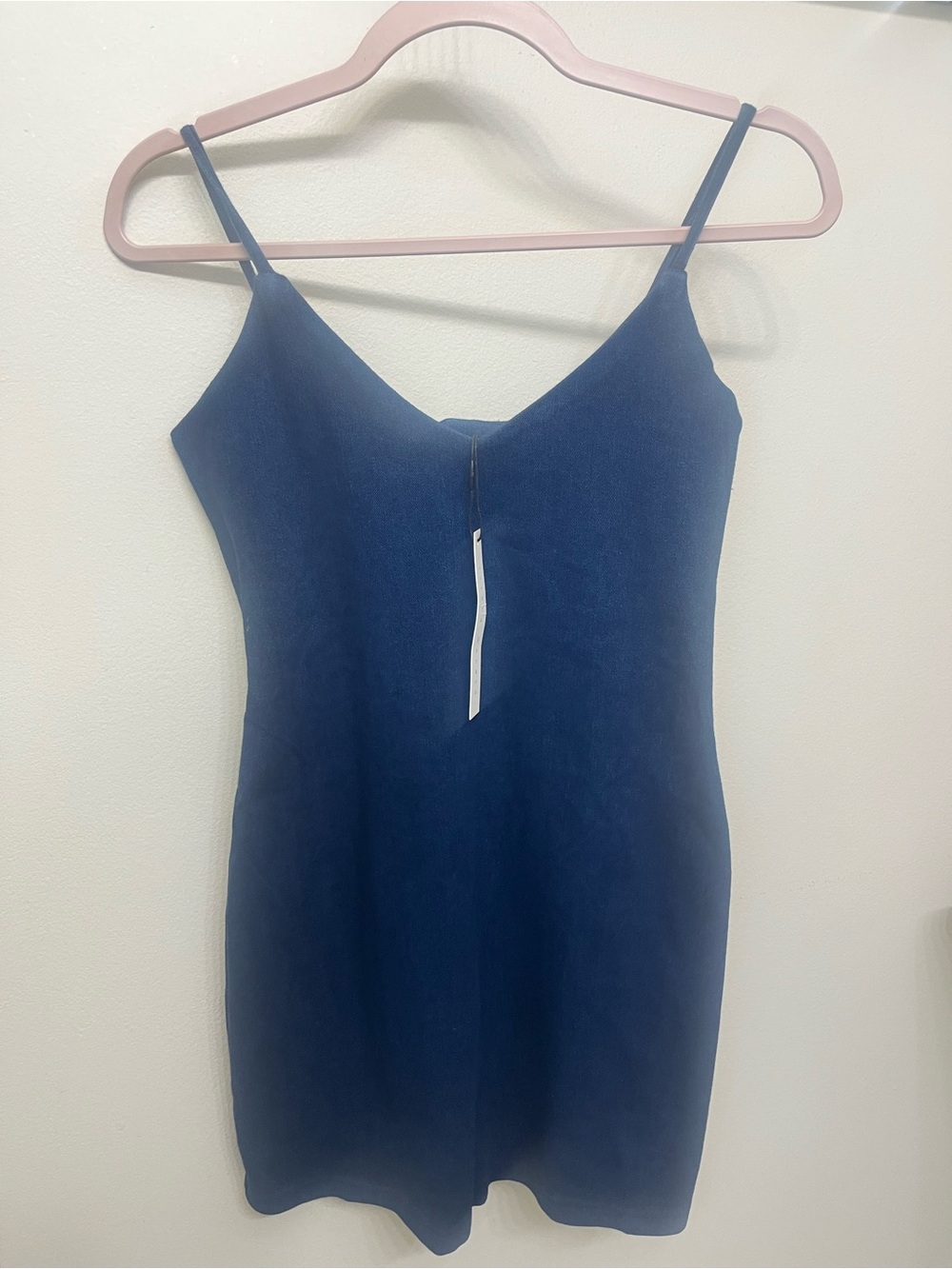 Susana Monaco V-neck slip dark denim dress